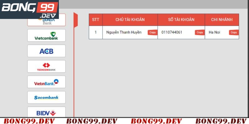 Lưu ý quan trọng khi rút tiền Bong99